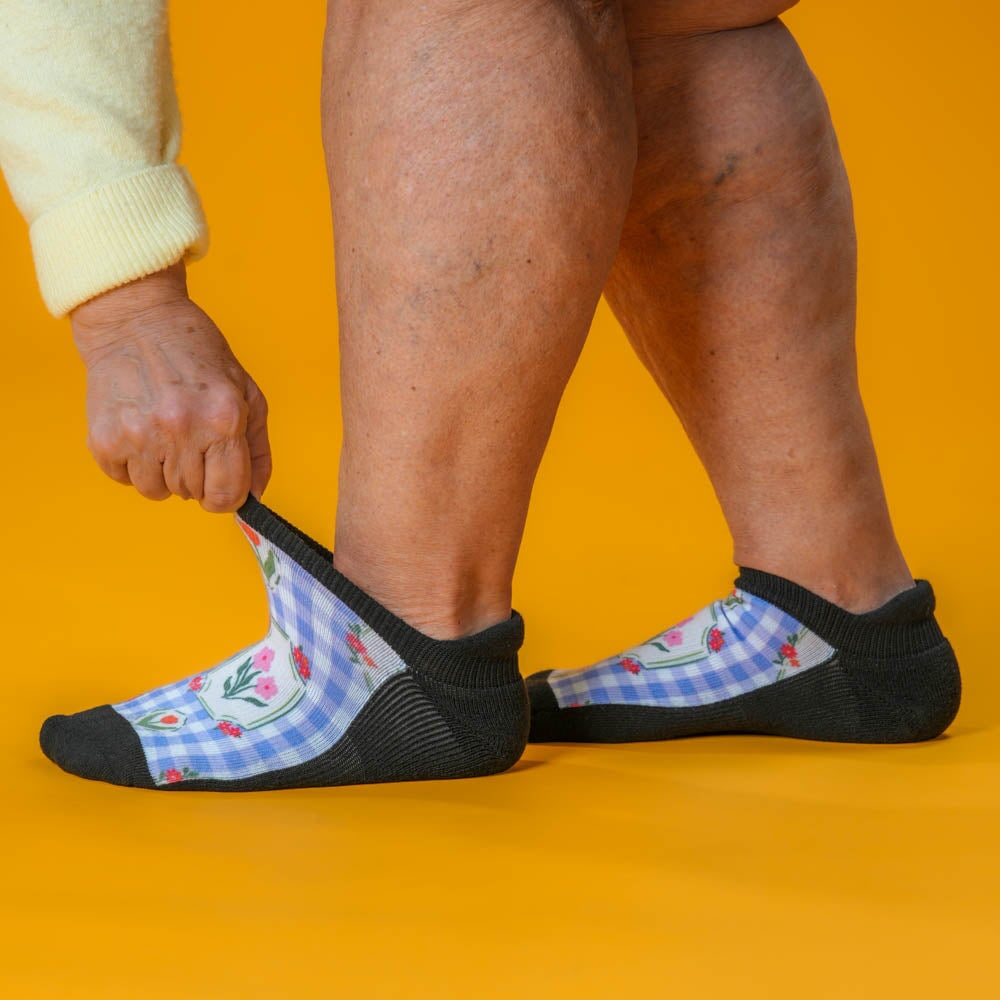 Lavender Picnic Ankle Socks
