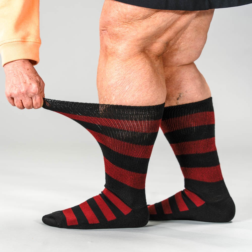 Black Red EasyStretch™ Socks