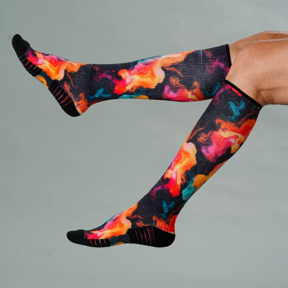 Midnight Lava Compression Socks