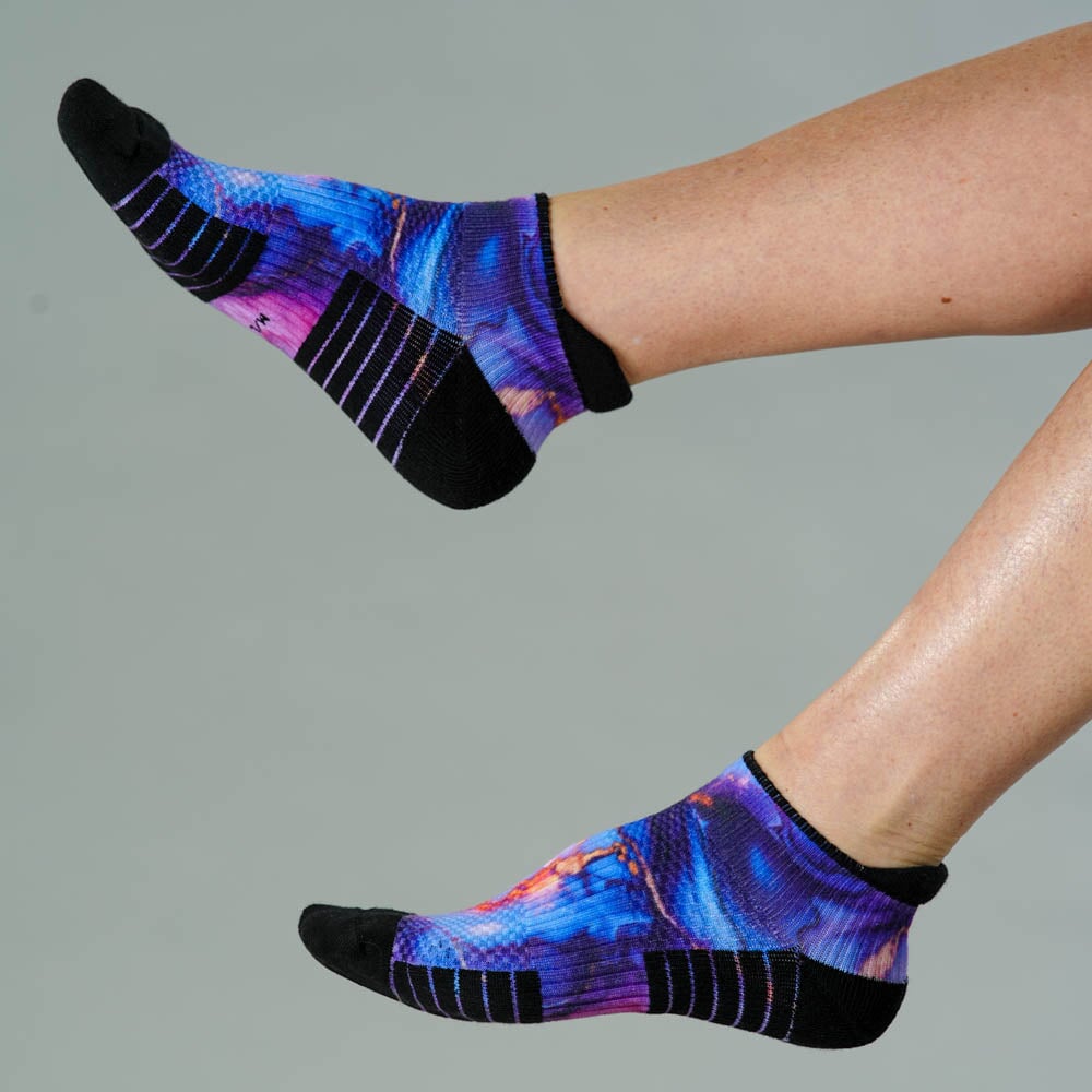 Golden Lavender Ankle Compression Socks