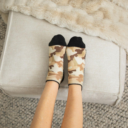 Desert Camo Ankle Compression Socks