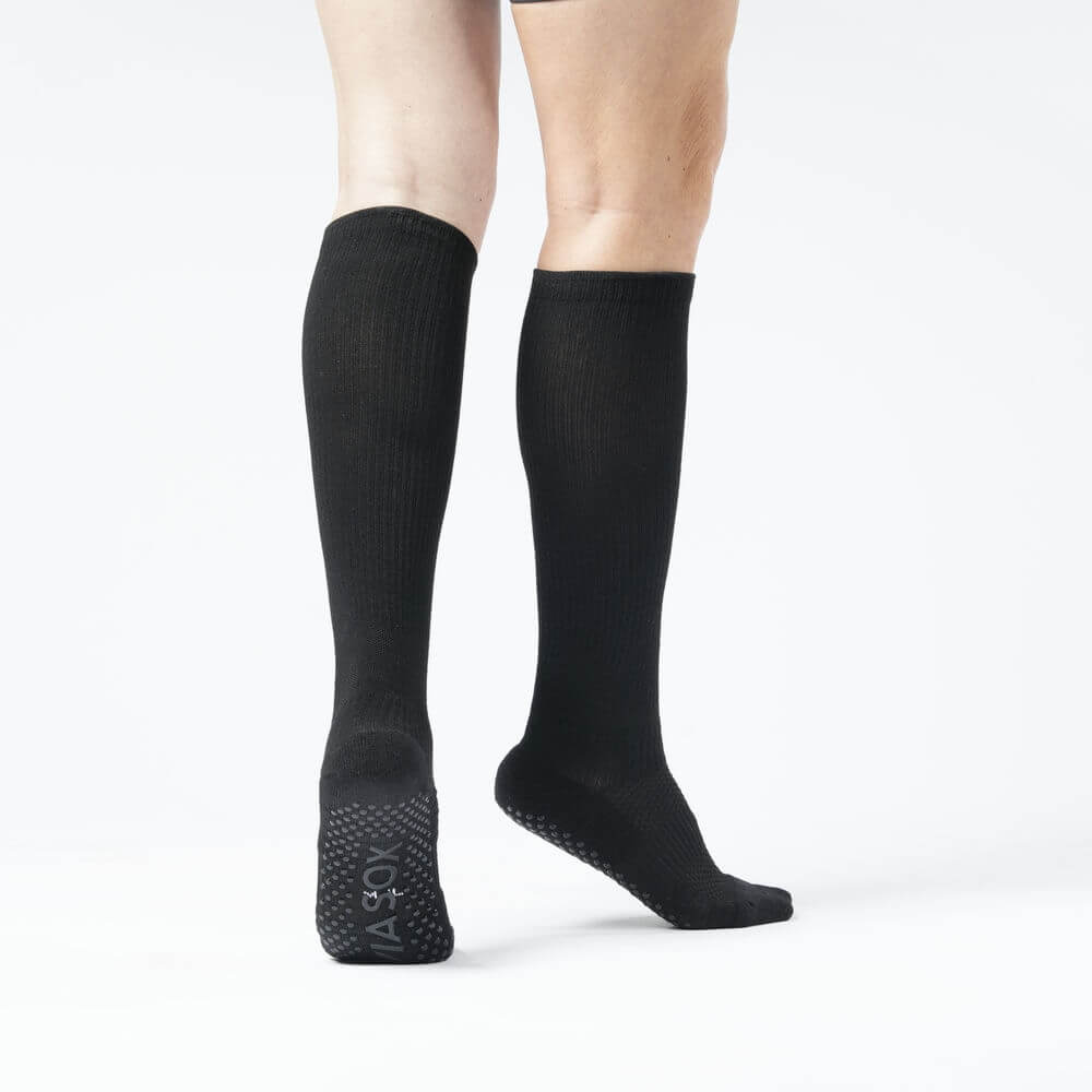 Black Compression Gripper Socks