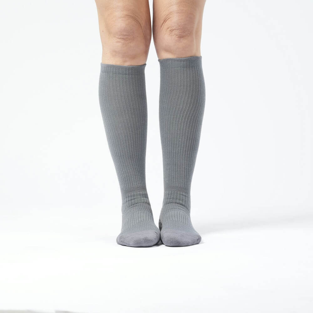 Gray Compression Gripper Socks