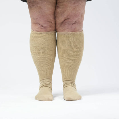 Tan EasyStretch™ Gripper Socks