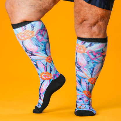 Daisy Blue EasyStretch™ Socks
