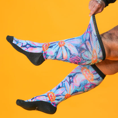 Daisy Blue EasyStretch™ Socks