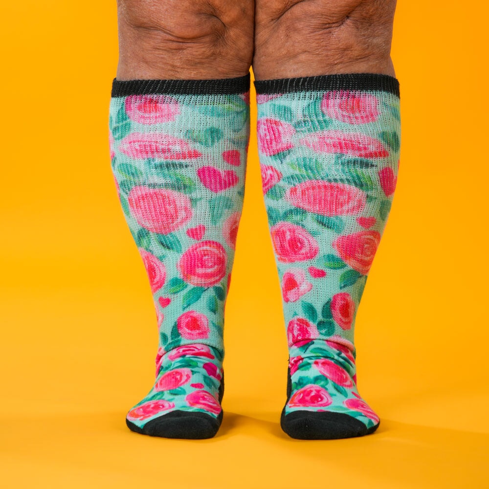 Sweet Roses EasyStretch™ Socks