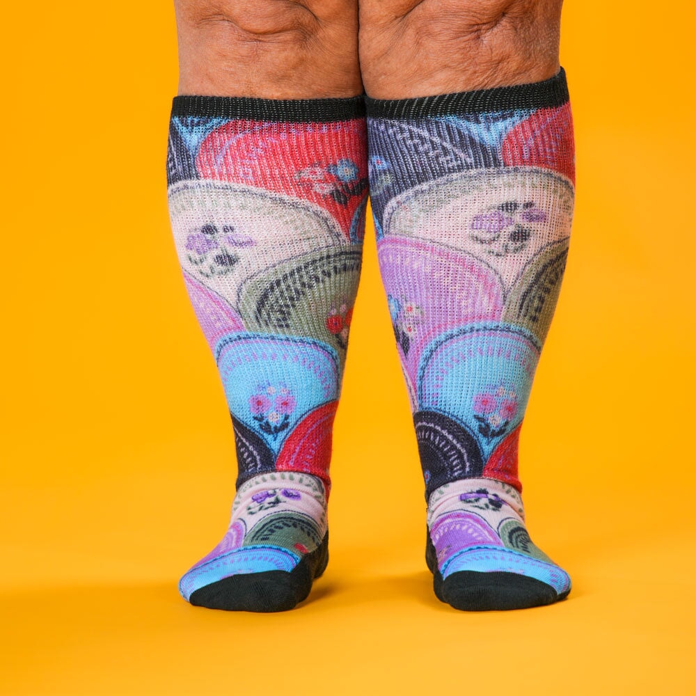 Flower Plates EasyStretch™ Socks