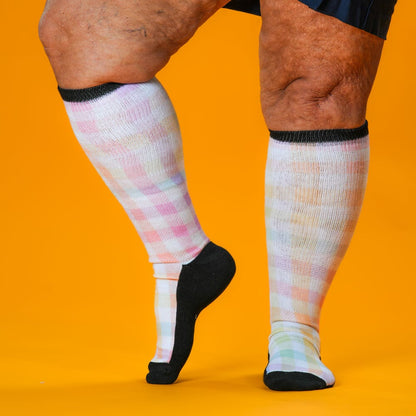 Pastel Plaid EasyStretch™ Socks