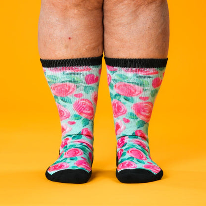 Sweet Roses EasyStretch™ Socks