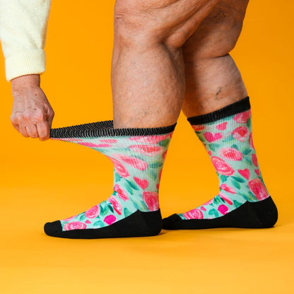 Sweet Roses EasyStretch™ Socks