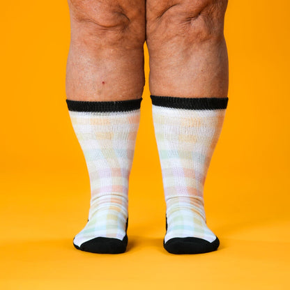 Pastel Plaid EasyStretch™ Socks