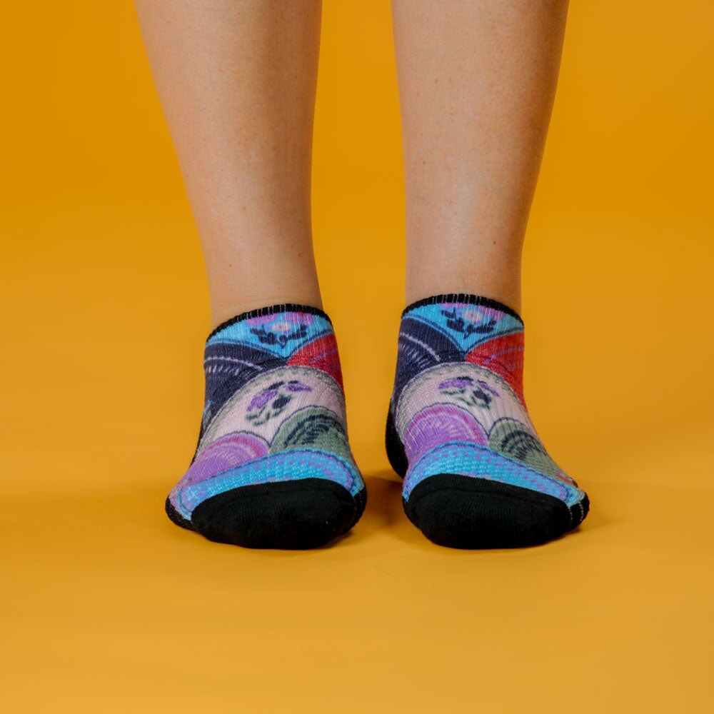 Flower Plates Ankle Compression Socks