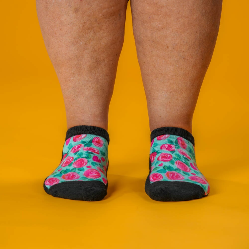 Sweet Roses Ankle Socks