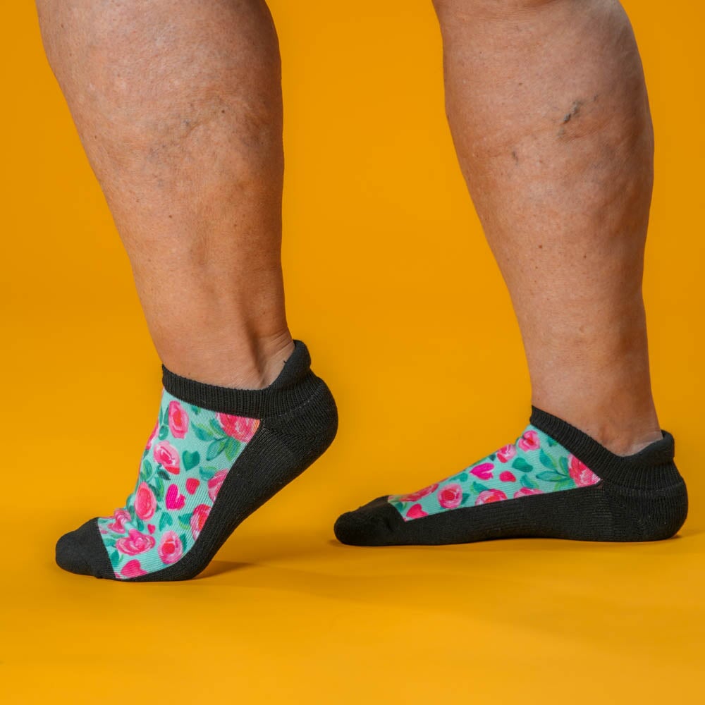 Sweet Roses Ankle Socks