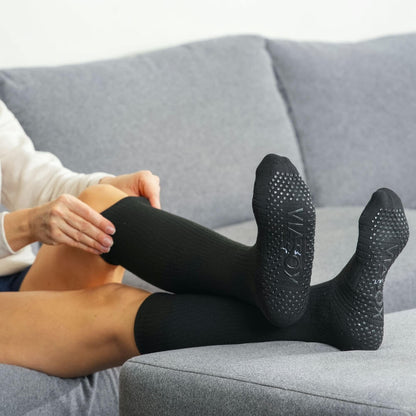 Black Compression Gripper Socks