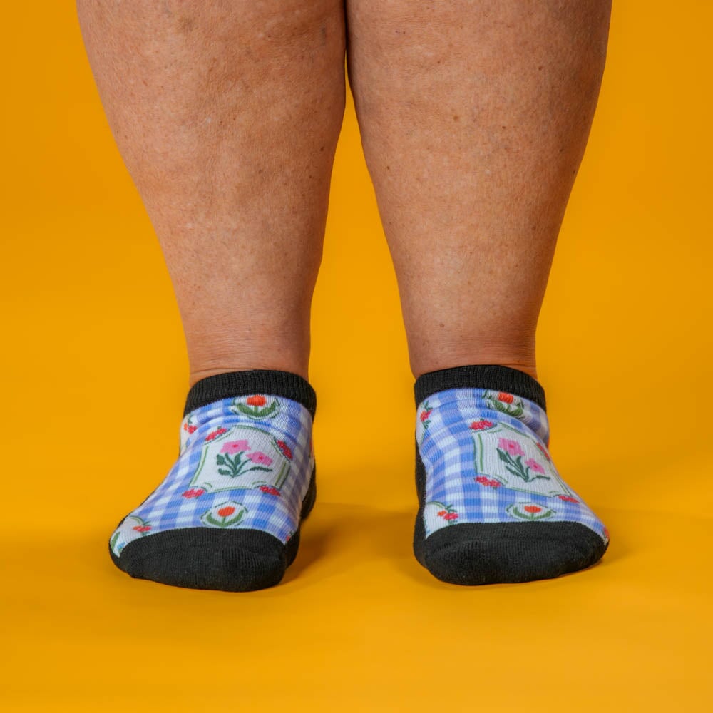 Lavender Picnic Ankle Socks