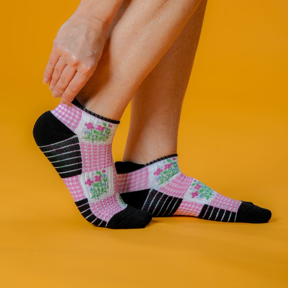 Grandma's Quilt Ankle Compression Socks