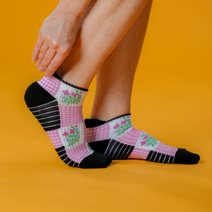 Grandma's Quilt Ankle Compression Socks