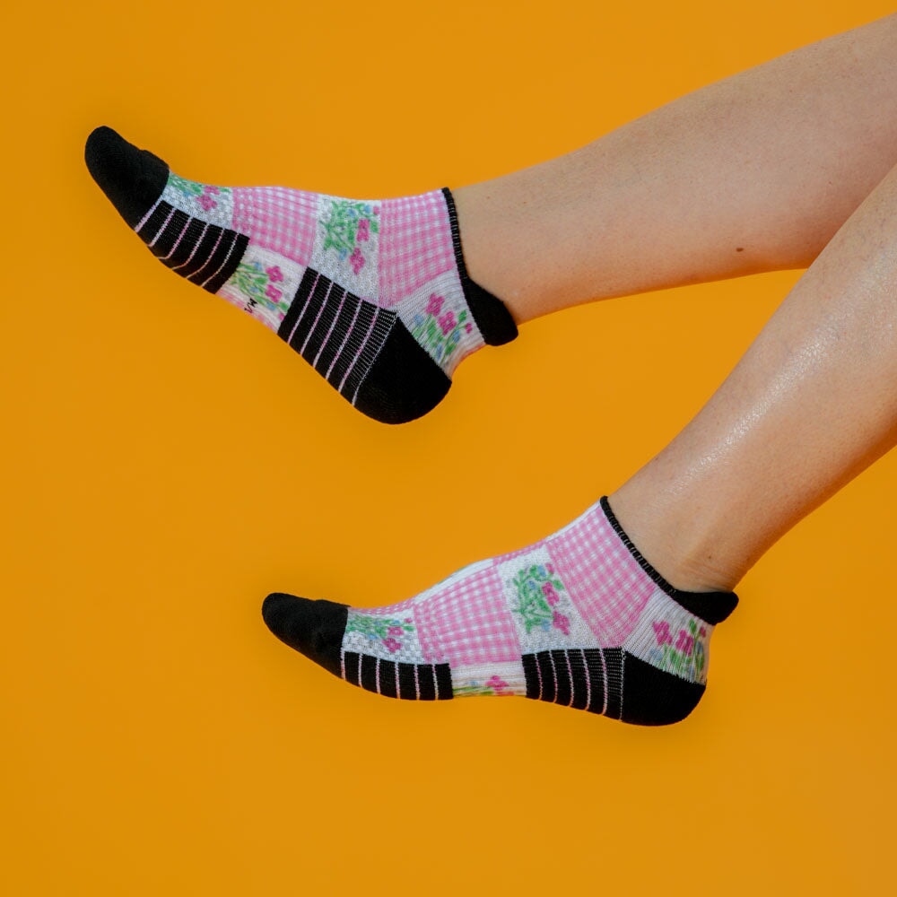 Grandma's Quilt Ankle Compression Socks