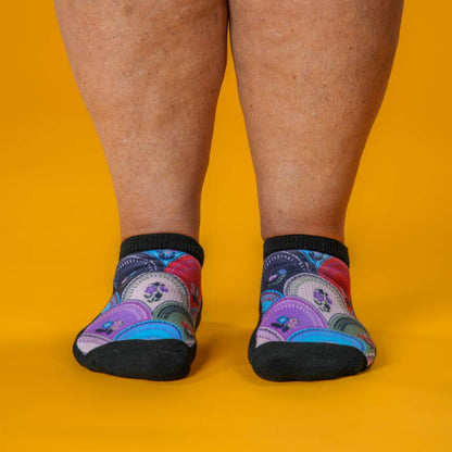 Flower Plates Ankle Socks