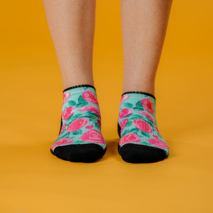 Sweet Roses Ankle Compression Socks