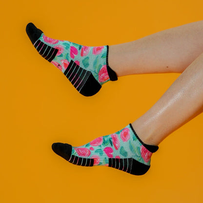 Sweet Roses Ankle Compression Socks
