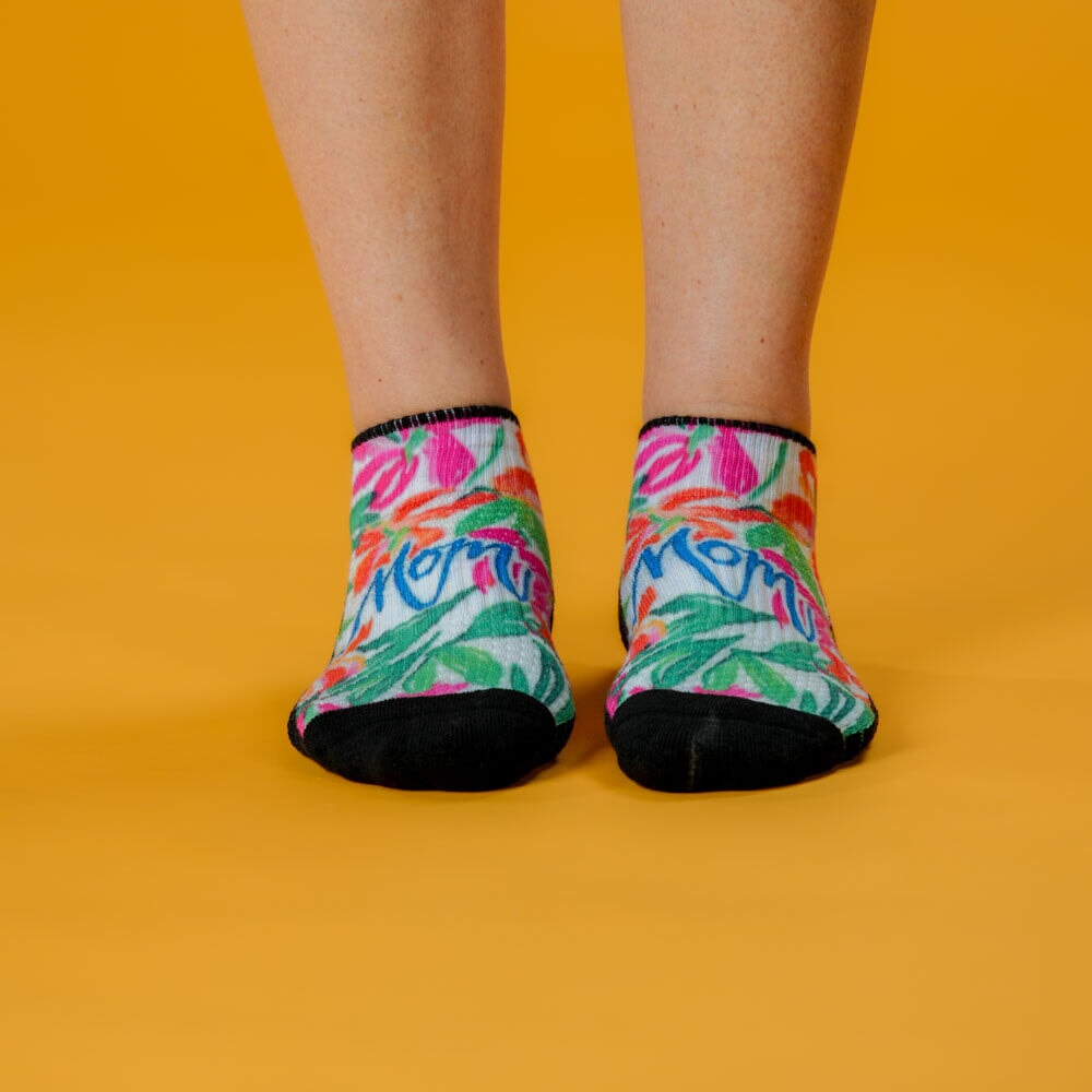 Mom's Bouquet Ankle Compression Socks