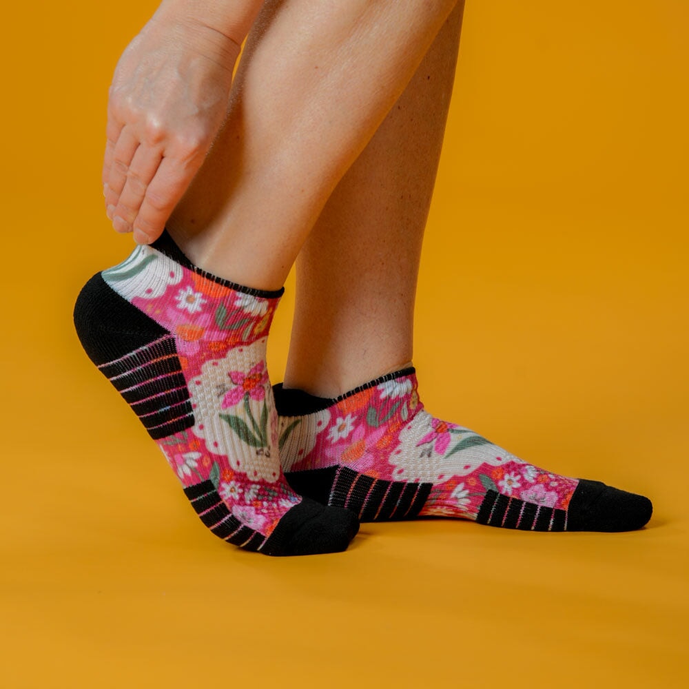 First Blooms Ankle Compression Socks