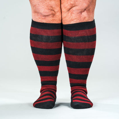 Black Red EasyStretch™ Socks