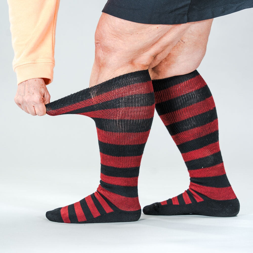 Black Red EasyStretch™ Socks