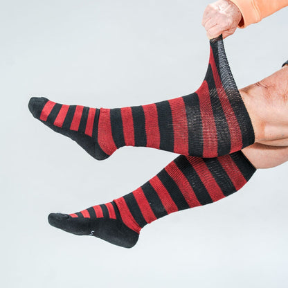Black Red EasyStretch™ Socks