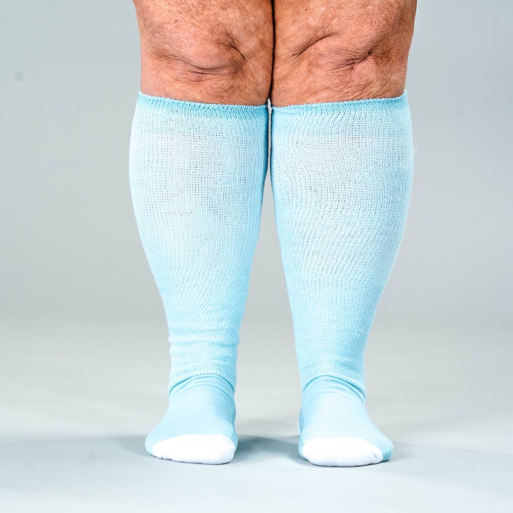 Pastel Blue EasyStretch™ Socks