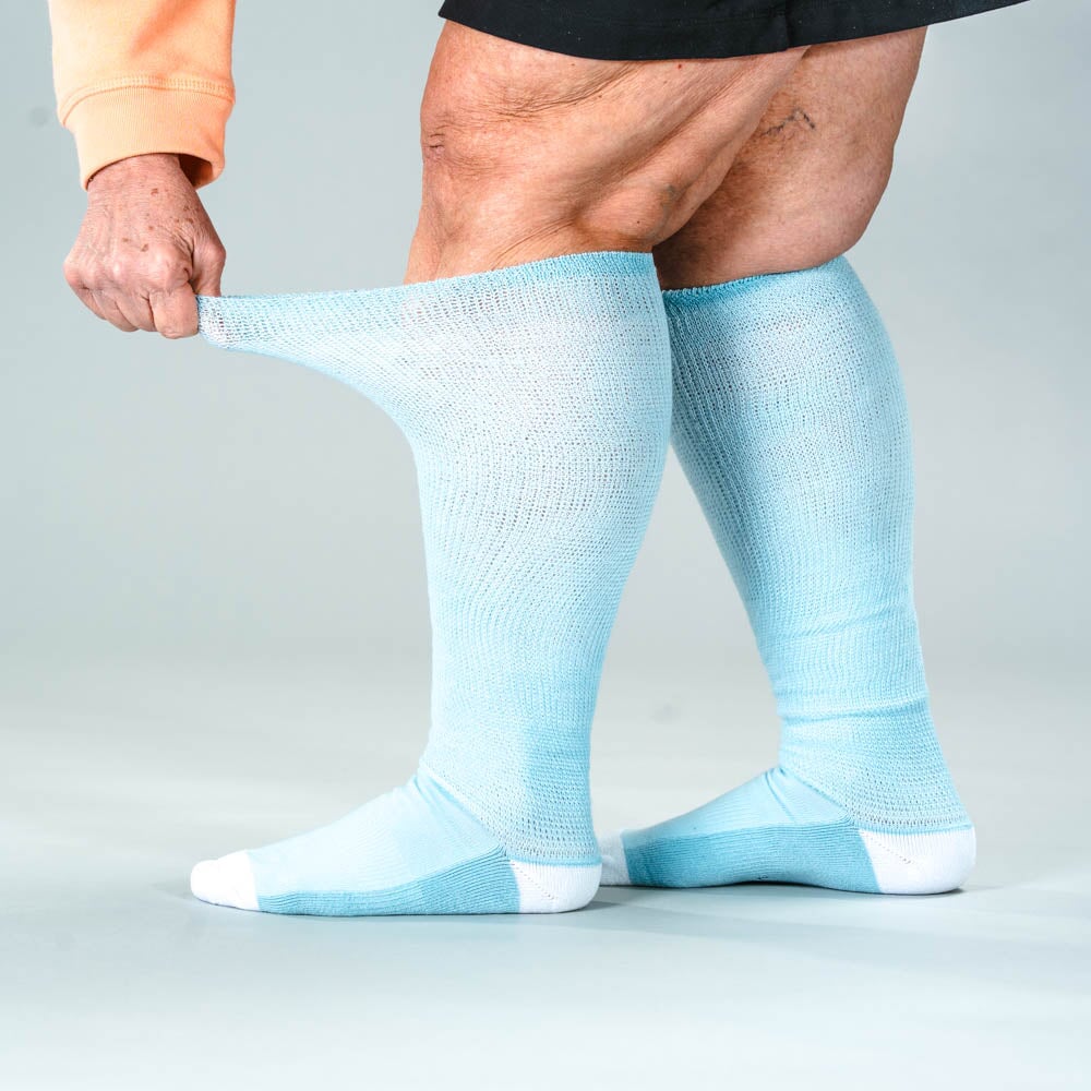 Pastel Blue EasyStretch™ Socks