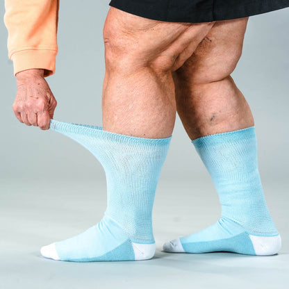 Pastel Blue EasyStretch™ Socks