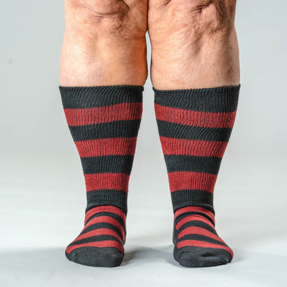 Black Red EasyStretch™ Socks