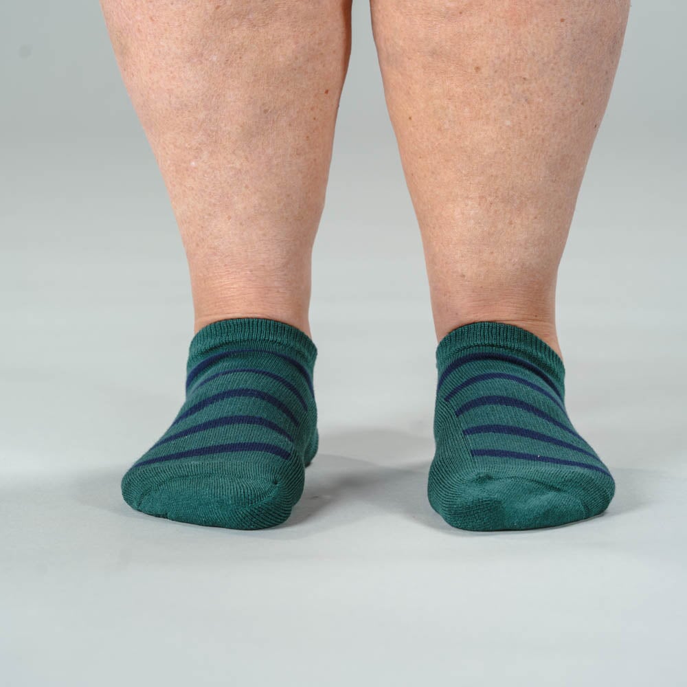 Green Navy Ankle Socks