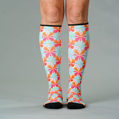 Groovy Blooms Compression Socks