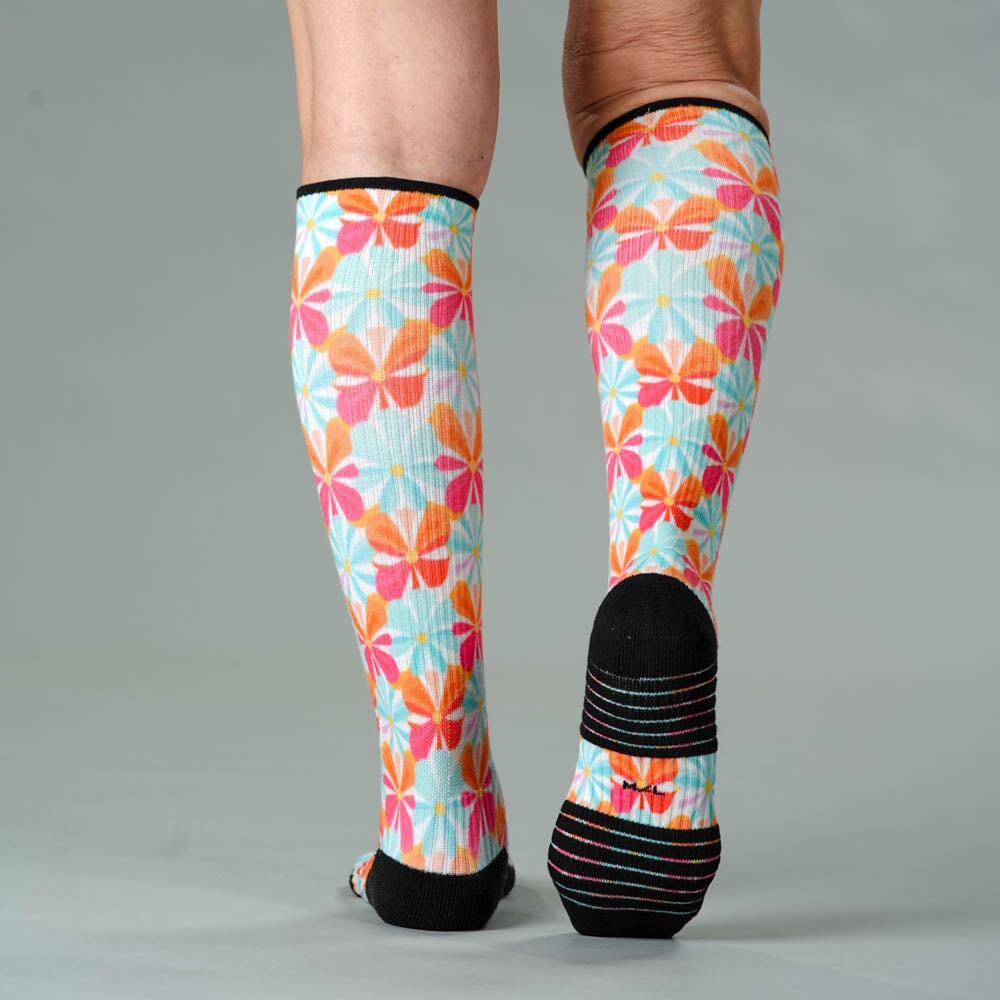 Groovy Blooms Compression Socks