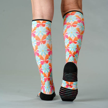Groovy Blooms Compression Socks