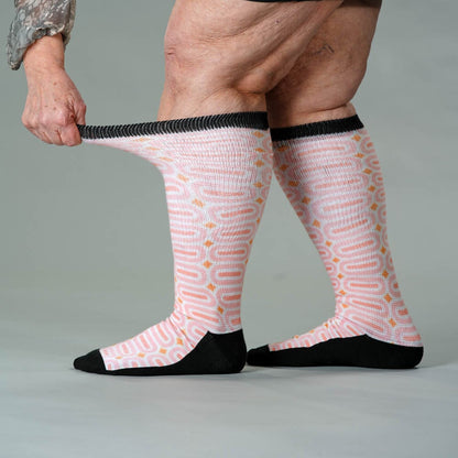 Peach Party EasyStretch™ Socks