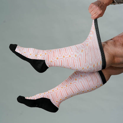 Peach Party EasyStretch™ Socks