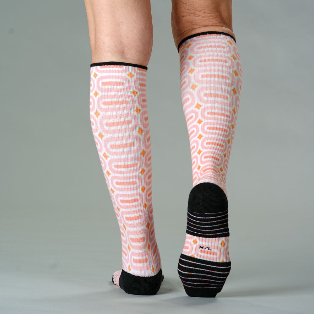 Peach Party Compression Socks