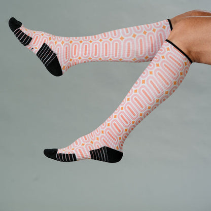 Peach Party Compression Socks