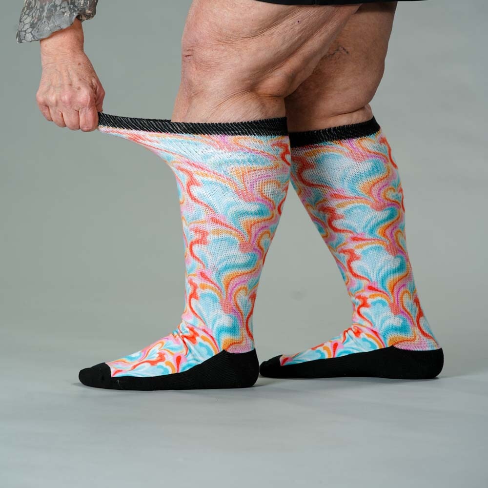 Spring Swirls  EasyStretch™ Socks