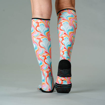 Spring Swirls Compression Socks