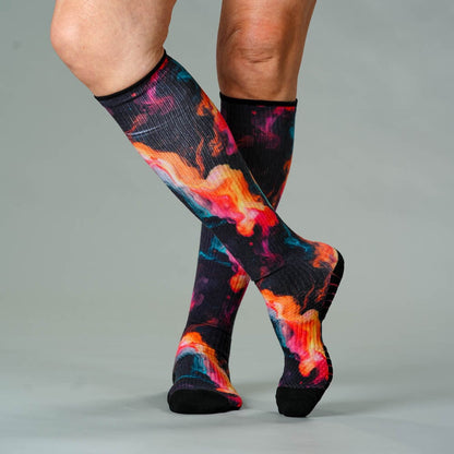 Midnight Lava Compression Socks