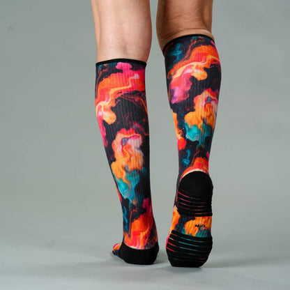 Midnight Lava Compression Socks