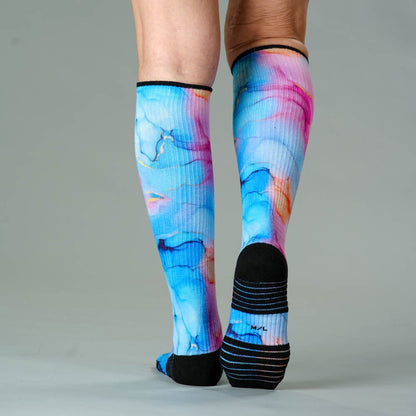 Pastel Marble Compression Socks
