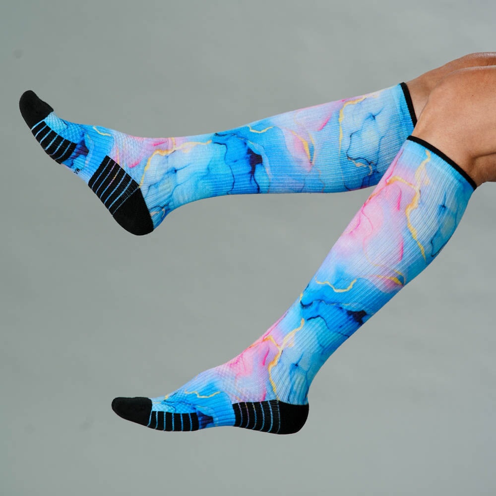 Pastel Marble Compression Socks